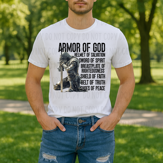 Armor of God Helmet of Salvation Black Font