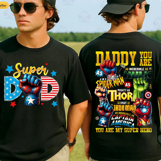 Daddy You Are Super Heroes Collection (Front/Back)