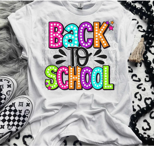 Back To School Neon Font