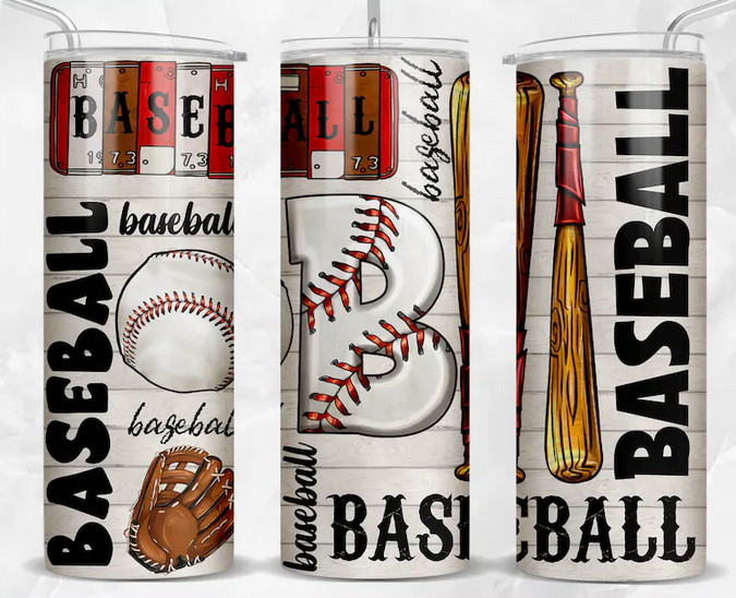 Baseball Font 20 oz Tumbler