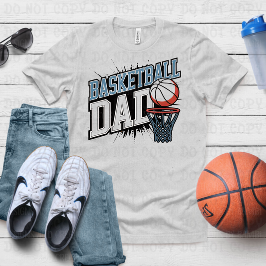 Basketball Dad with Goal