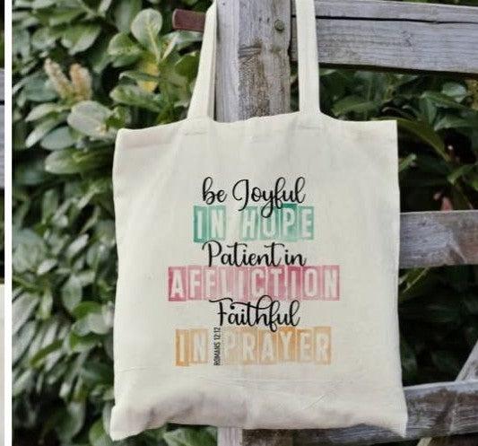 Be Joyful in Hope Book Bag