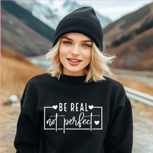 Be Real Not Perfect White Ink
