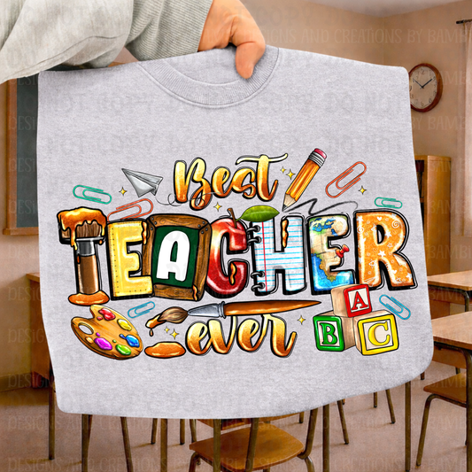 Best Teacher Ever with Blocks