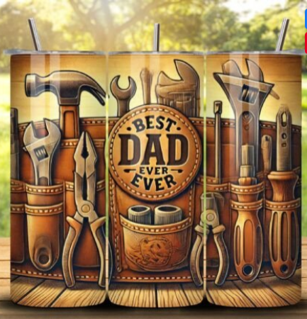Best Dad Ever Tools Sublimation Tumbler