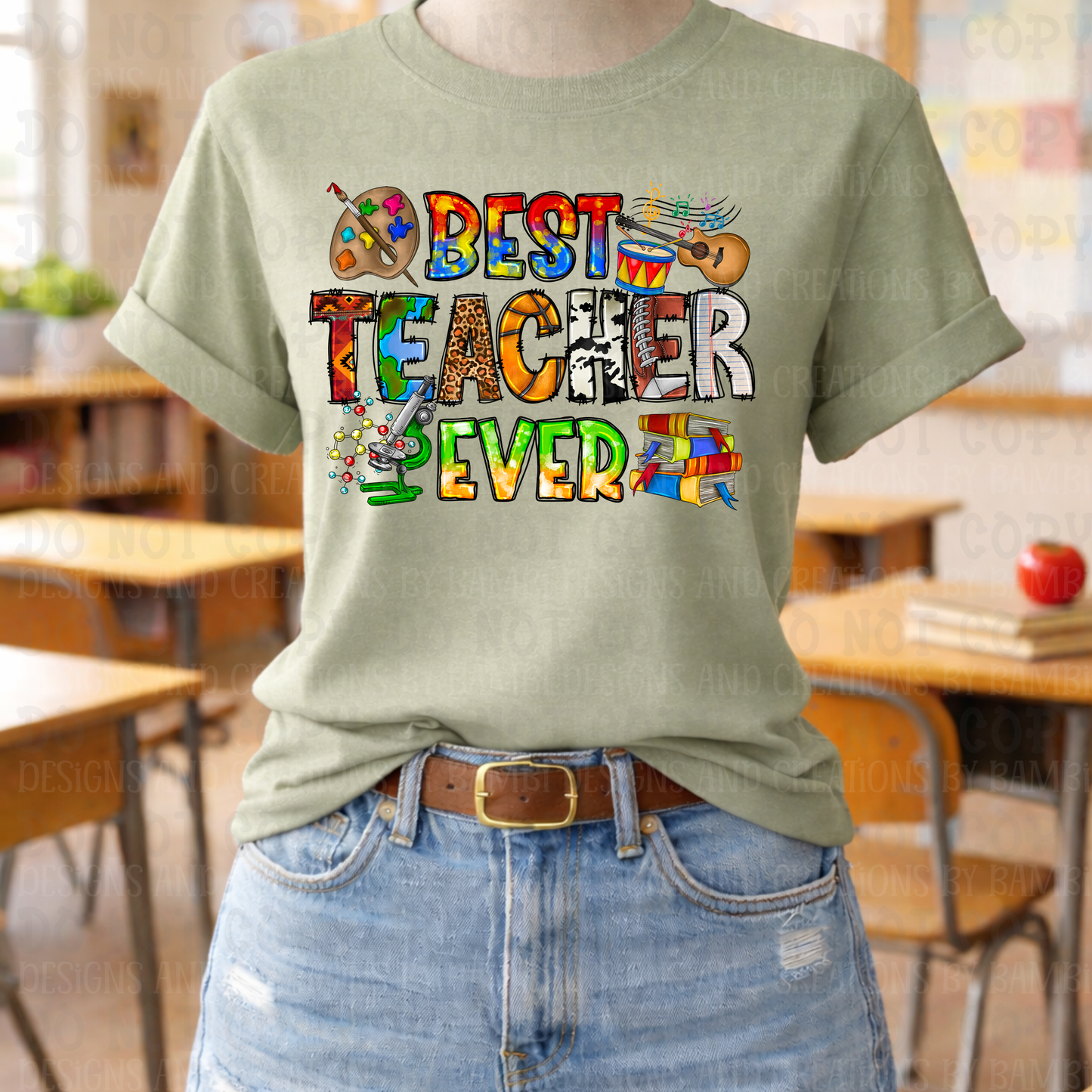 Best Teacher Ever Multi Fonts