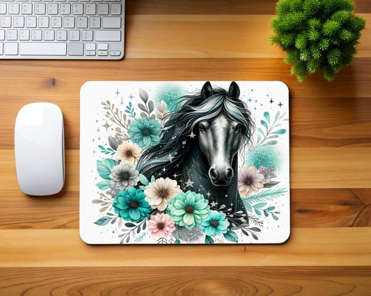 Black Stallion Mouse Pad