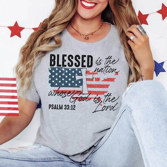Blessed Faith Flag 4th of July
