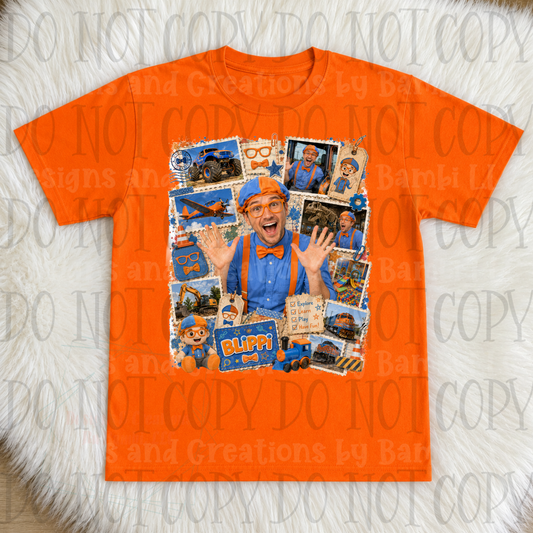 Faux Embroidery Blippi Stamp