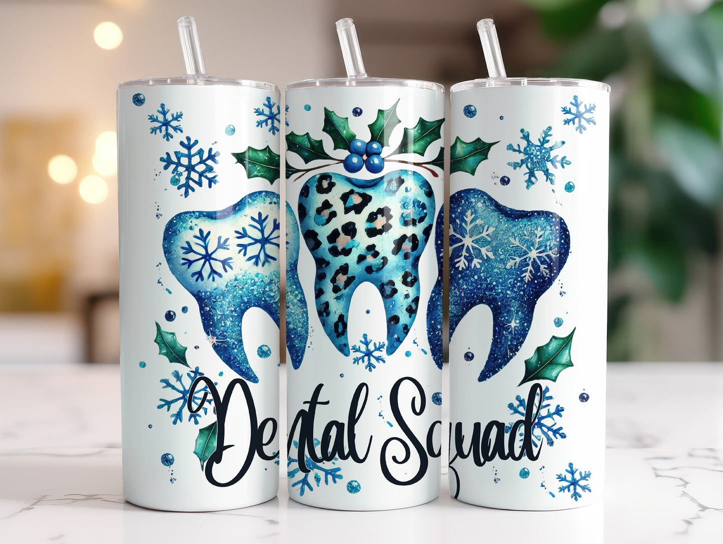 Blue Dental Squad 20oz Sublimation Tumbler