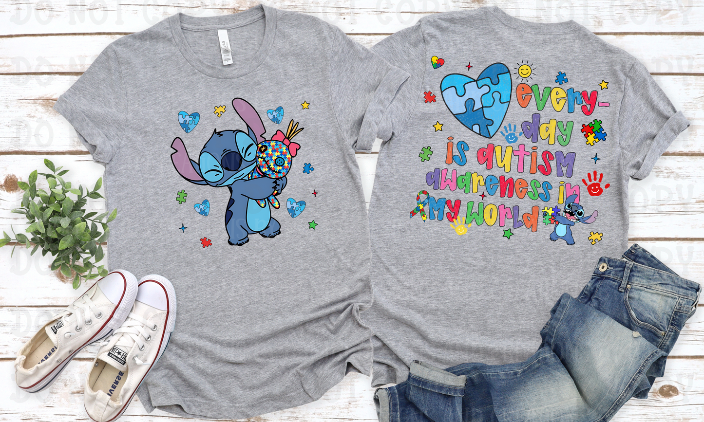 Blue Monster Autism (Front/Back)