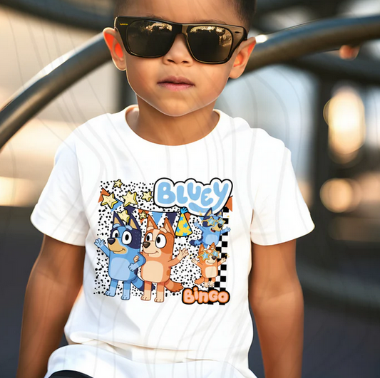 Blue Pup Star Glasses