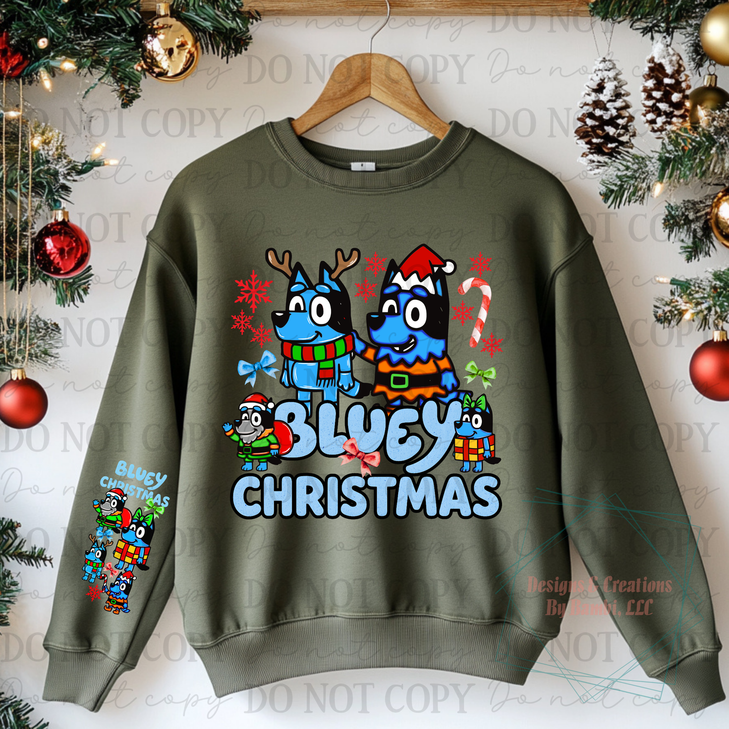Bluey Christmas with Sleeve