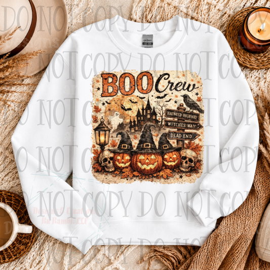 Boo Crew with Halloween Scene