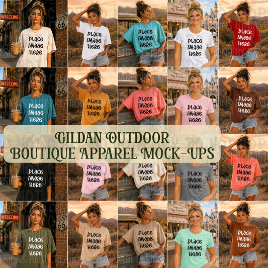 May-June-July Apparel Mock Up Drives (Large Variety of Themes, Brands, and Colors)