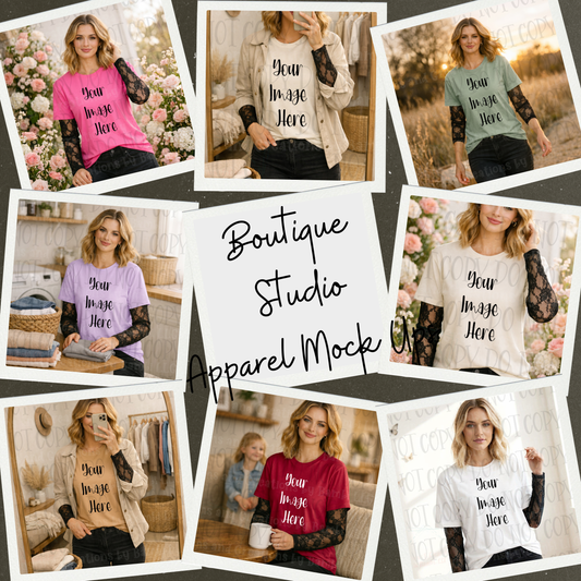 May-June-July Apparel Mock Up Drives (Large Variety of Themes, Brands, and Colors)