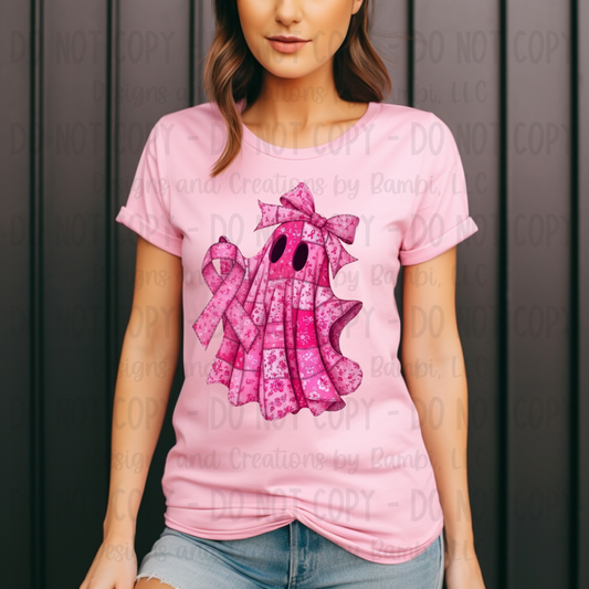 Breast Cancer Patchwork Ghost