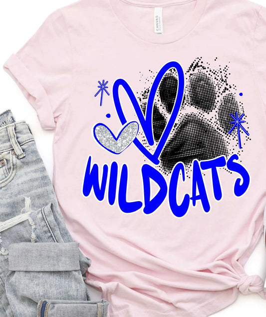 CUSTOM Mascot Black Dot Pawprint Team Color Collection
