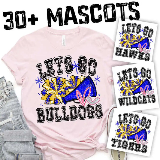 CUSTOM Mascot Megaphone and Pompoms Collection
