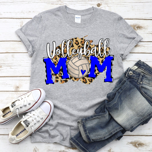 CUSTOM Volleyball Mom Ball with Leopard