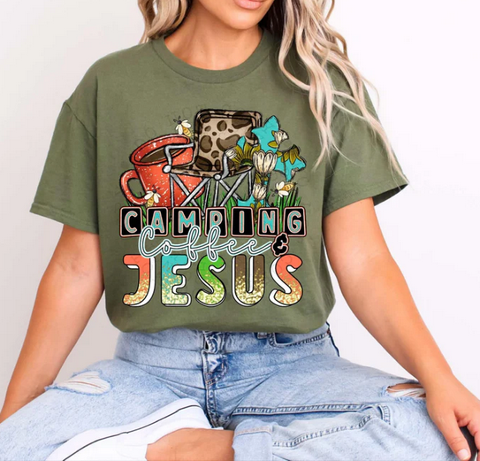 Camping- Coffee- & Jesus