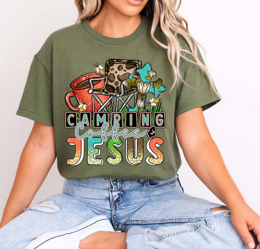 Camping- Coffee- & Jesus