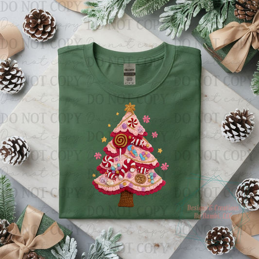 Candy Land Faux Yarn Christmas Tree