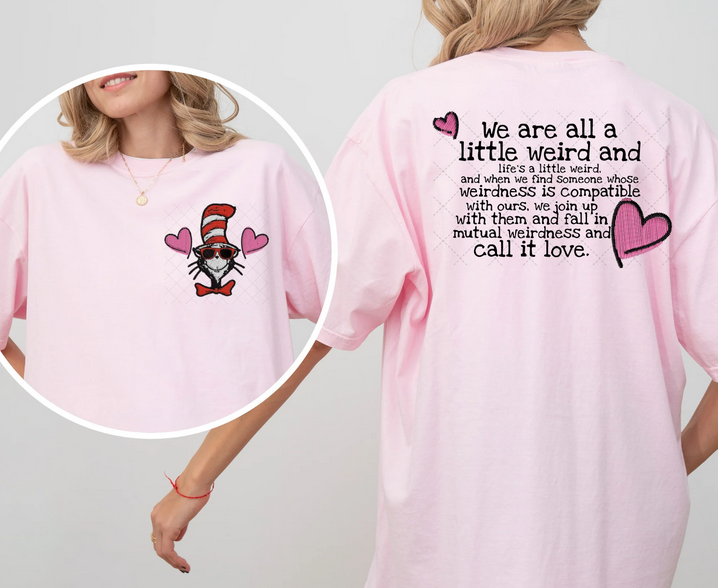 Cat in the Hat Valentine Faux Embroidery (Pocket/Back)