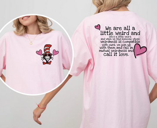 Cat in the Hat Valentine Faux Embroidery (Pocket/Back)