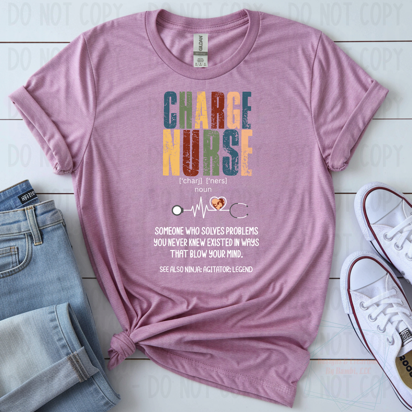 Charge Nurse Definition White Font