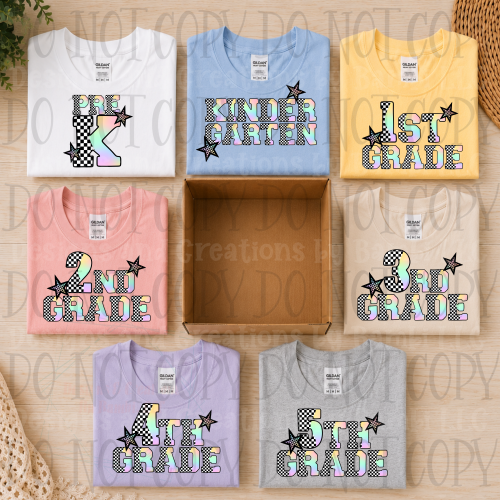 Checkered and Ombre Grade School Collection