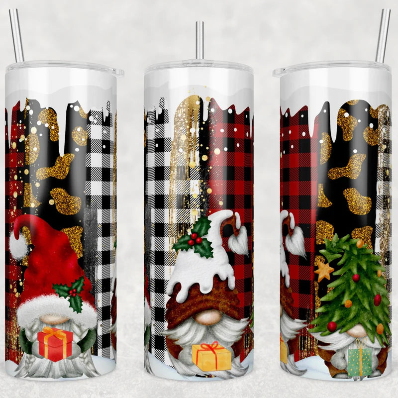 Christmas Gnomes Sublimation Tumbler