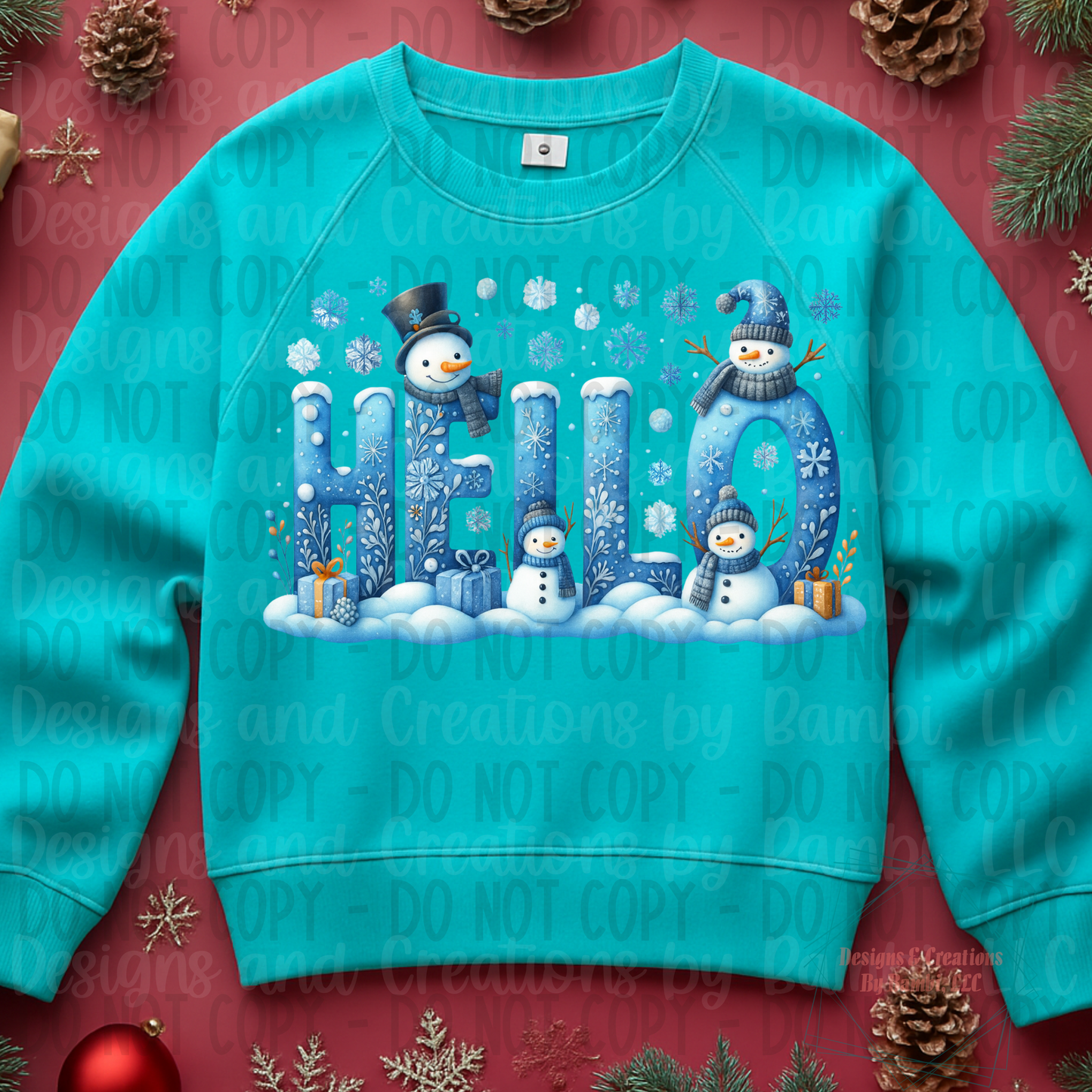 Christmas Snowman Scene 2