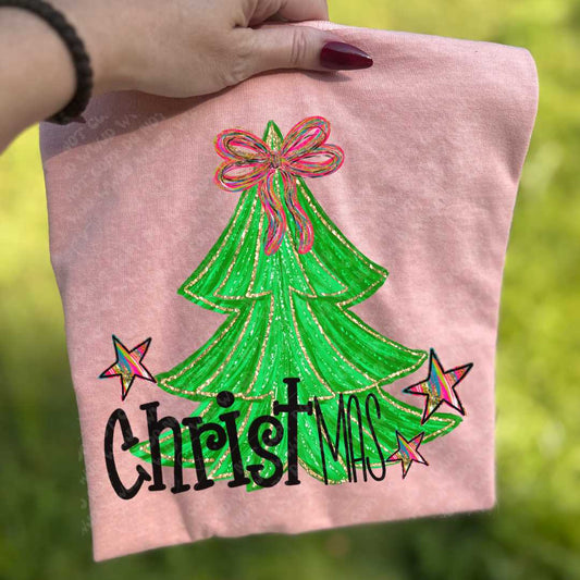 CHRISTmas with Hand Painted Tree