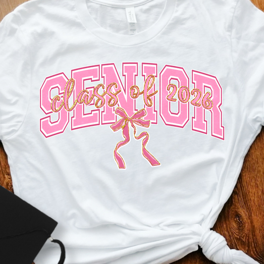 Class of 2026 Pink and Gold
