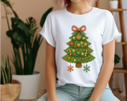 Coquette Faux Yarn Christmas Tree Collection