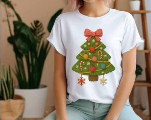 Coquette Faux Yarn Christmas Tree Collection