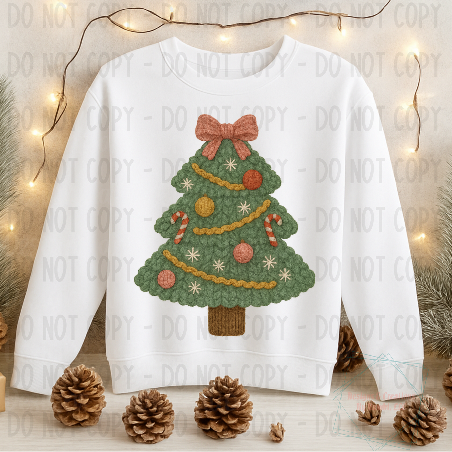 Coquette Faux Yarn Christmas Tree Collection