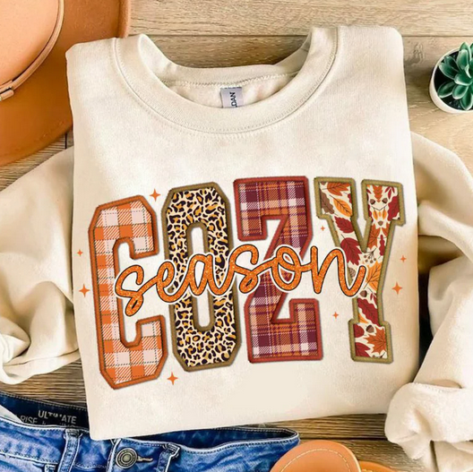 Cozy Season Faux Embroidery