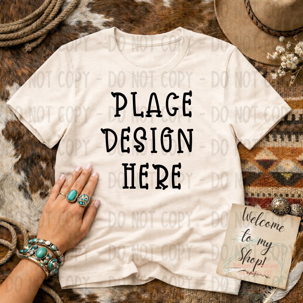 Rustic Western Style Gildan Apparel Mock Ups