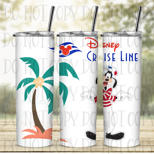 Cruise Line Goofy 20 oz Sublimation Tumbler