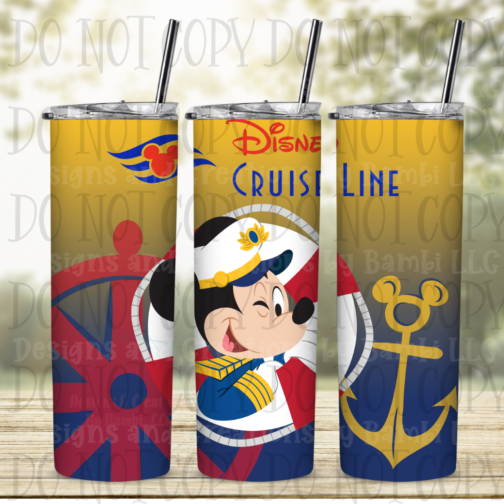 Cruise Line Mickey 20 oz Sublimation Tumbler
