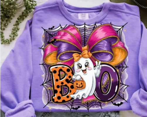 Cute Ghost Boo Bow