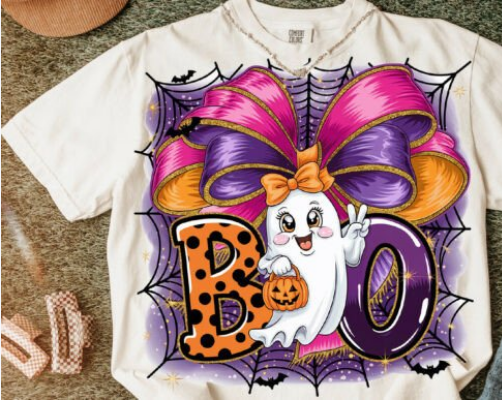 Cute Ghost Boo Bow
