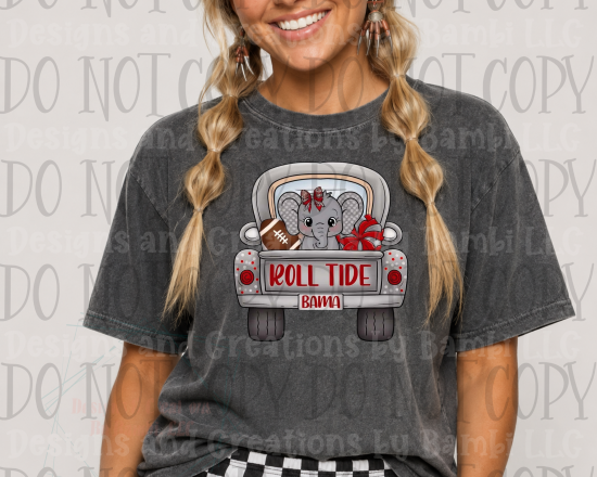 Cute Roll Tide with Elephant