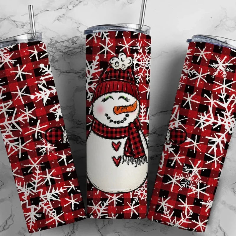 Cute Snowman Sublimation Tumbler