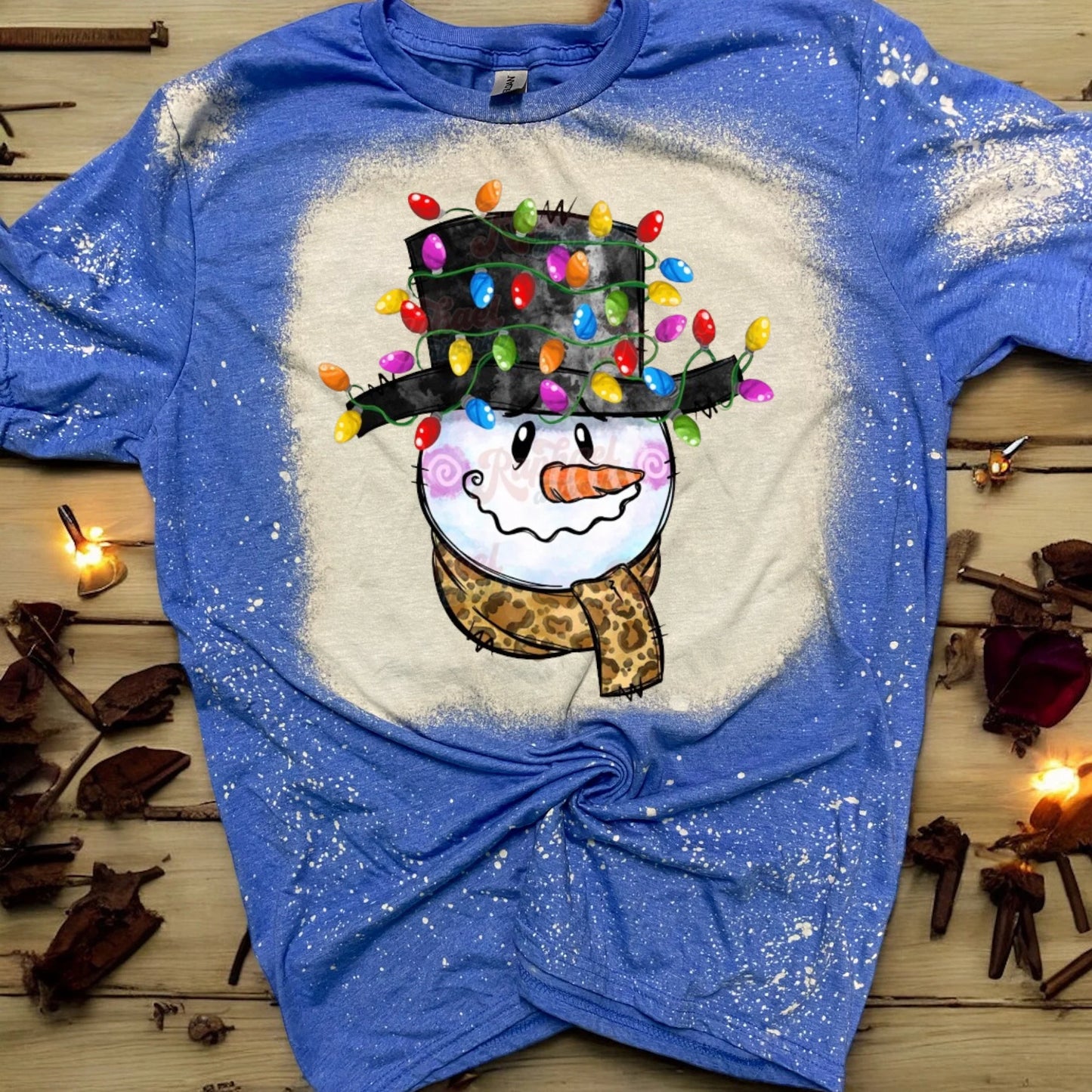 Cute Snowman Bleached