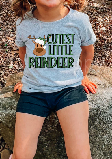 Cutest Little Reindeer Green