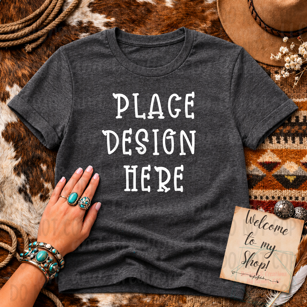 Rustic Western Style Gildan Apparel Mock Ups