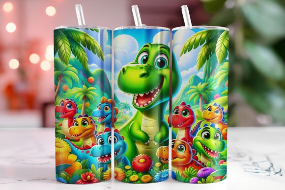 Dinosaur and Friends Sublimation Tumbler